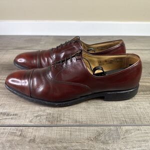 Allen Edmonds Park Avenue Mens Size 13 B Cap-Toe Oxfords Burgundy USA